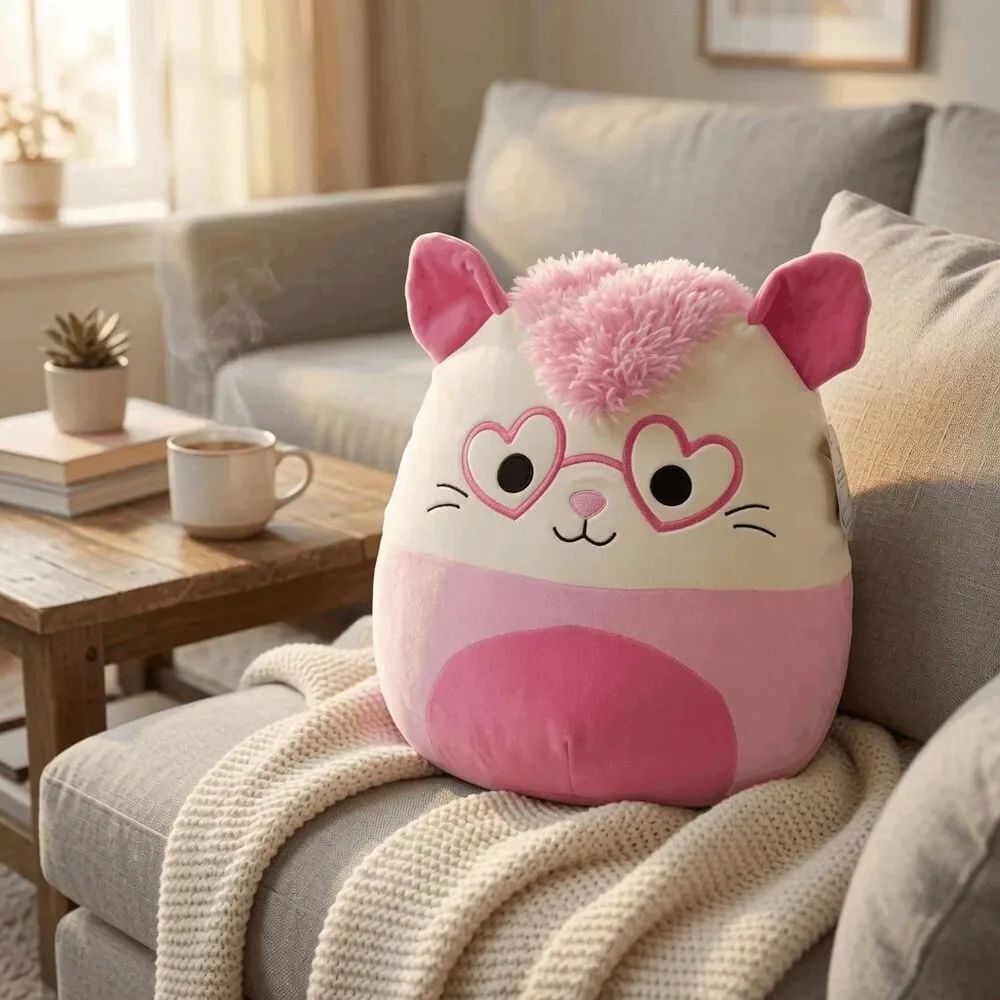 NEW 2024 Squishmallow  16" Valentines CHAMBLESS THE HAMPSTER FIRST TO MARKET